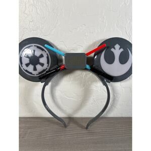 Disney Parks Star Wars‎ Rebel Alliance Lightsaber Light Up Mickey Ears Headband